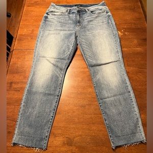 Judy Blue Boyfriend Raw Hem Non-distressed NWOT.